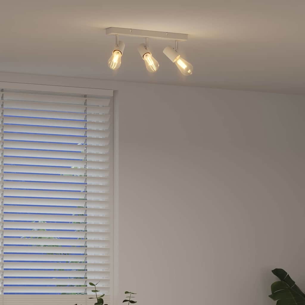 Faretto da soffitto Bianco 38 x 6,5 x 11,5 cm Metallo