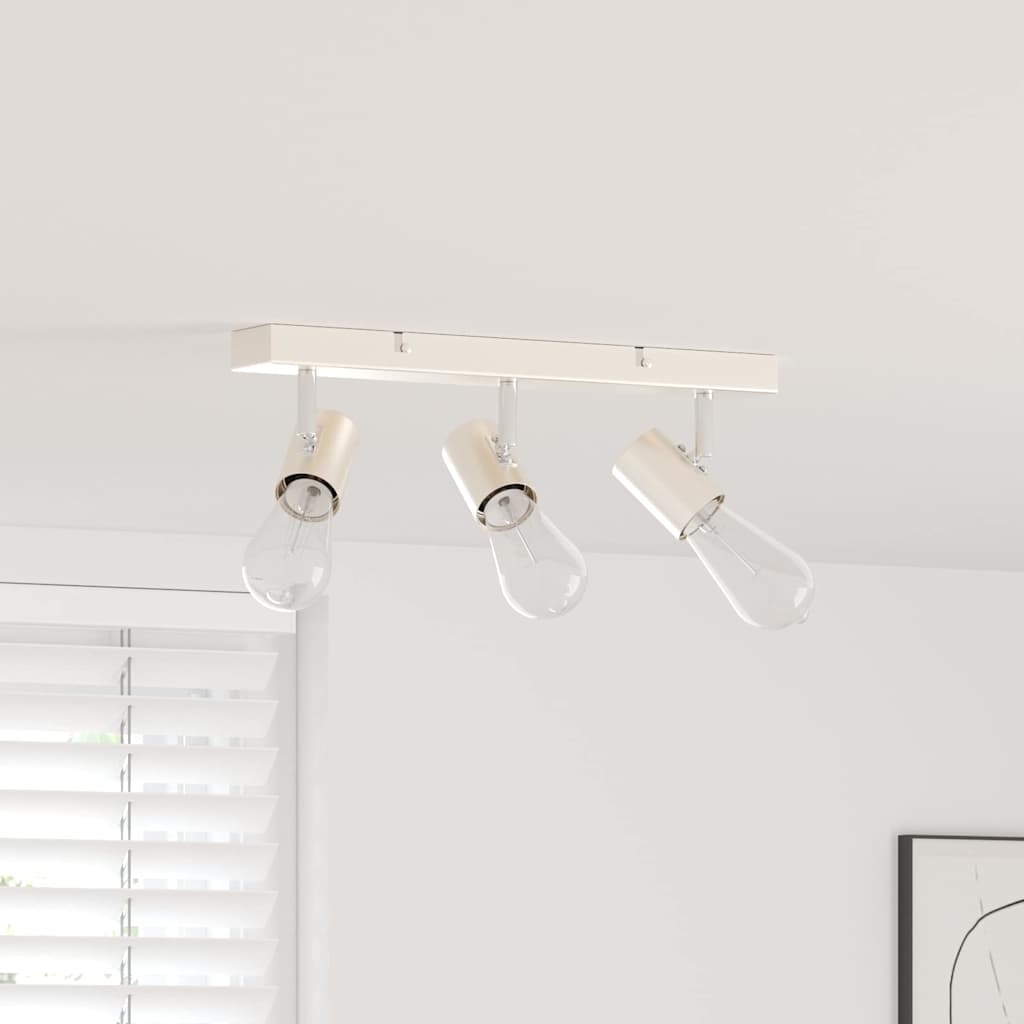 Faretto da soffitto Nichel 38 x 6,5 x 11,5 cm Metallo