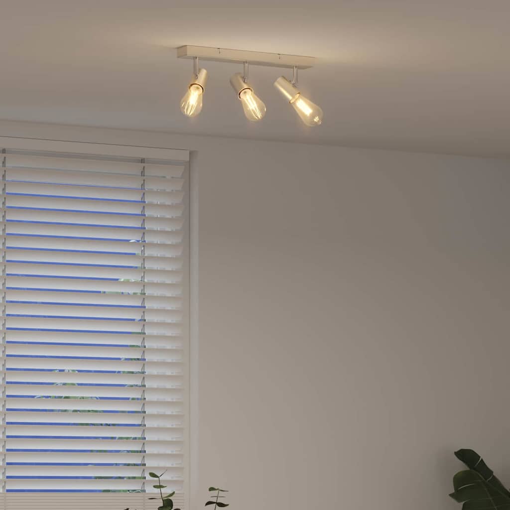 Faretto da soffitto Nichel 38 x 6,5 x 11,5 cm Metallo