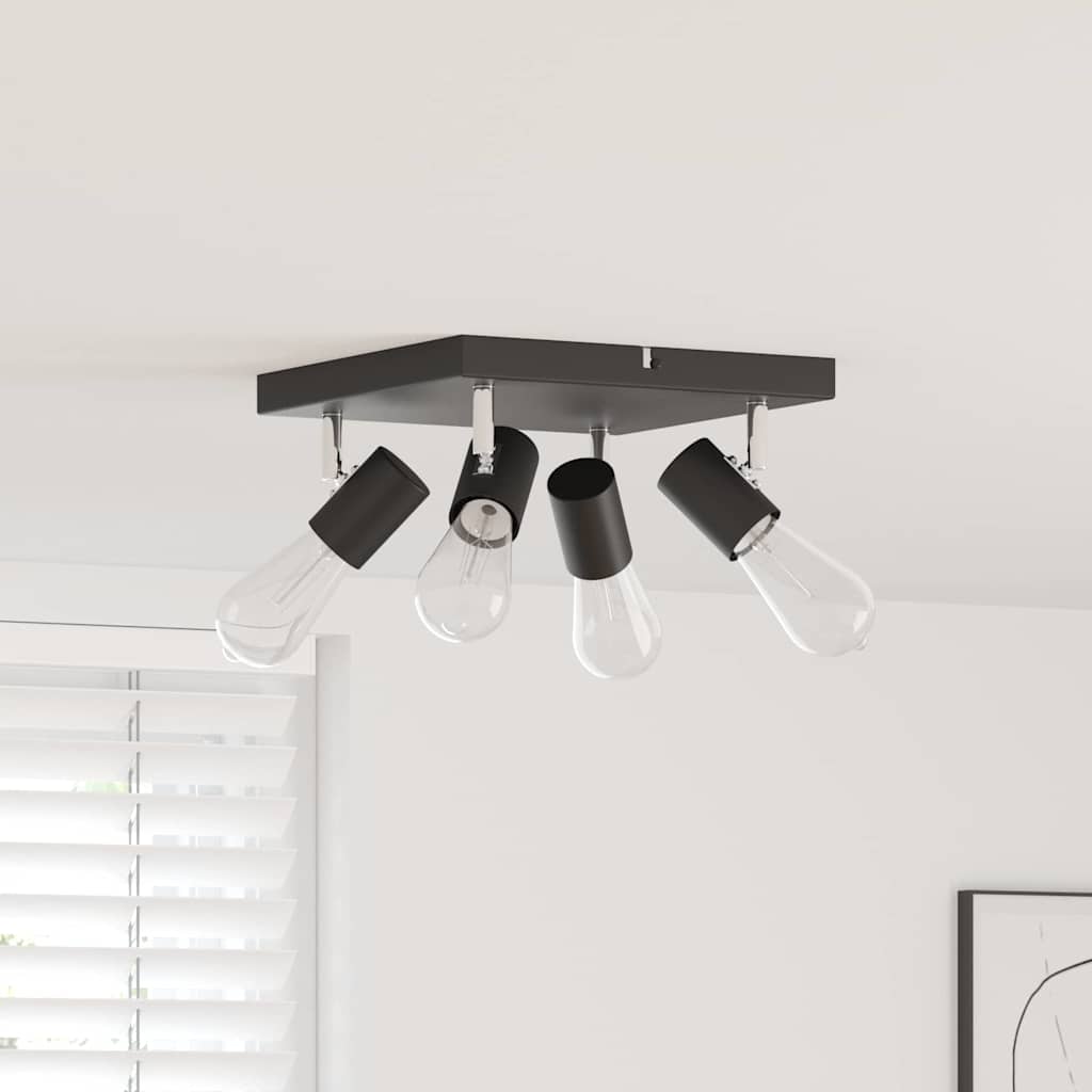 Faretto da soffitto Nero 26 x 26 x 11,5 cm Metallo