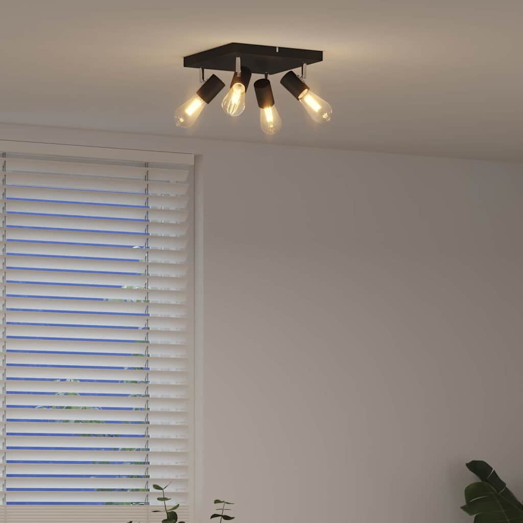 Faretto da soffitto Nero 26 x 26 x 11,5 cm Metallo
