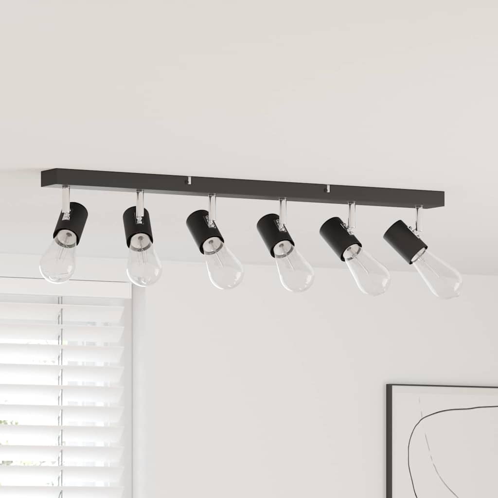 Faretto da soffitto Nero 73 x 6,5 x 11,5 cm Metallo