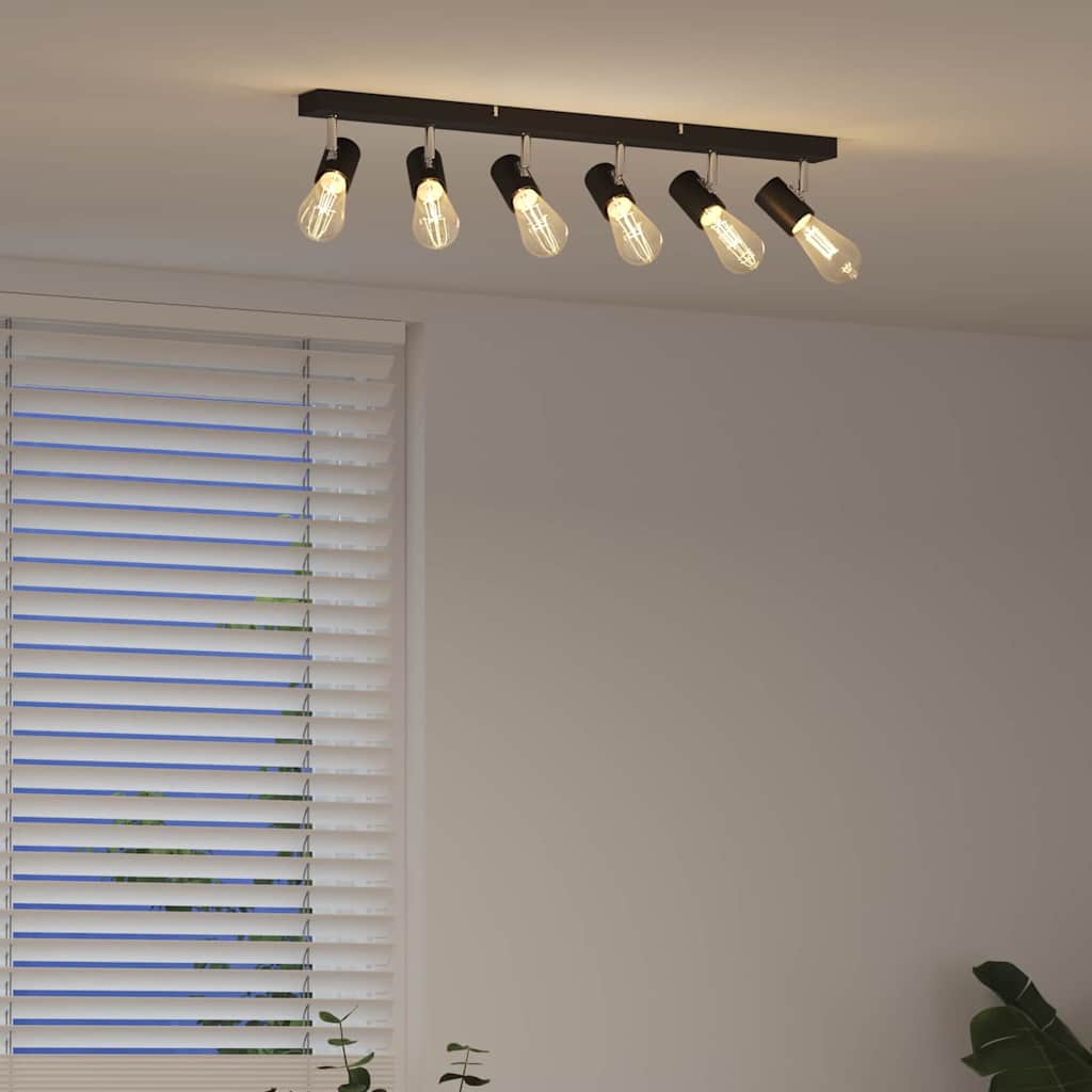 Faretto da soffitto Nero 73 x 6,5 x 11,5 cm Metallo