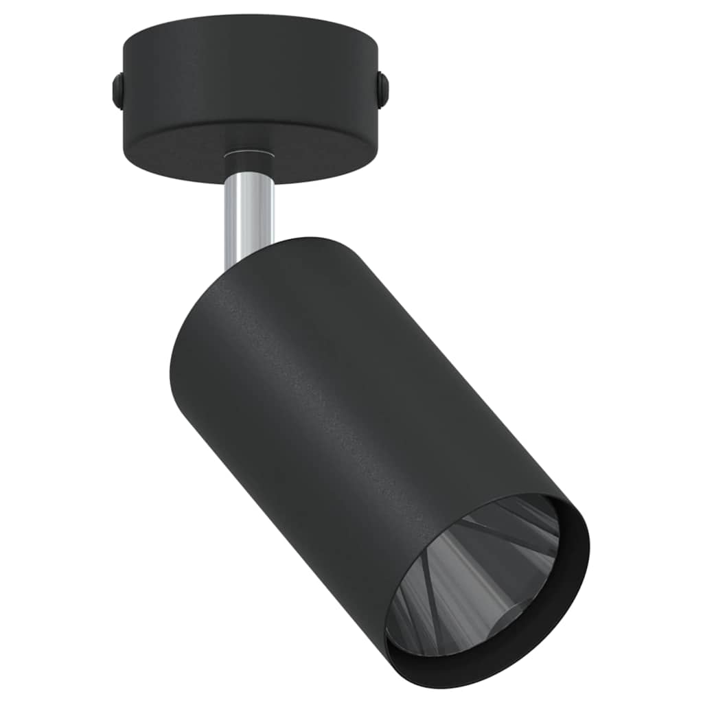 Faretto da soffitto con i riflettori Nero 6 x 6 x 16 cm Metallo