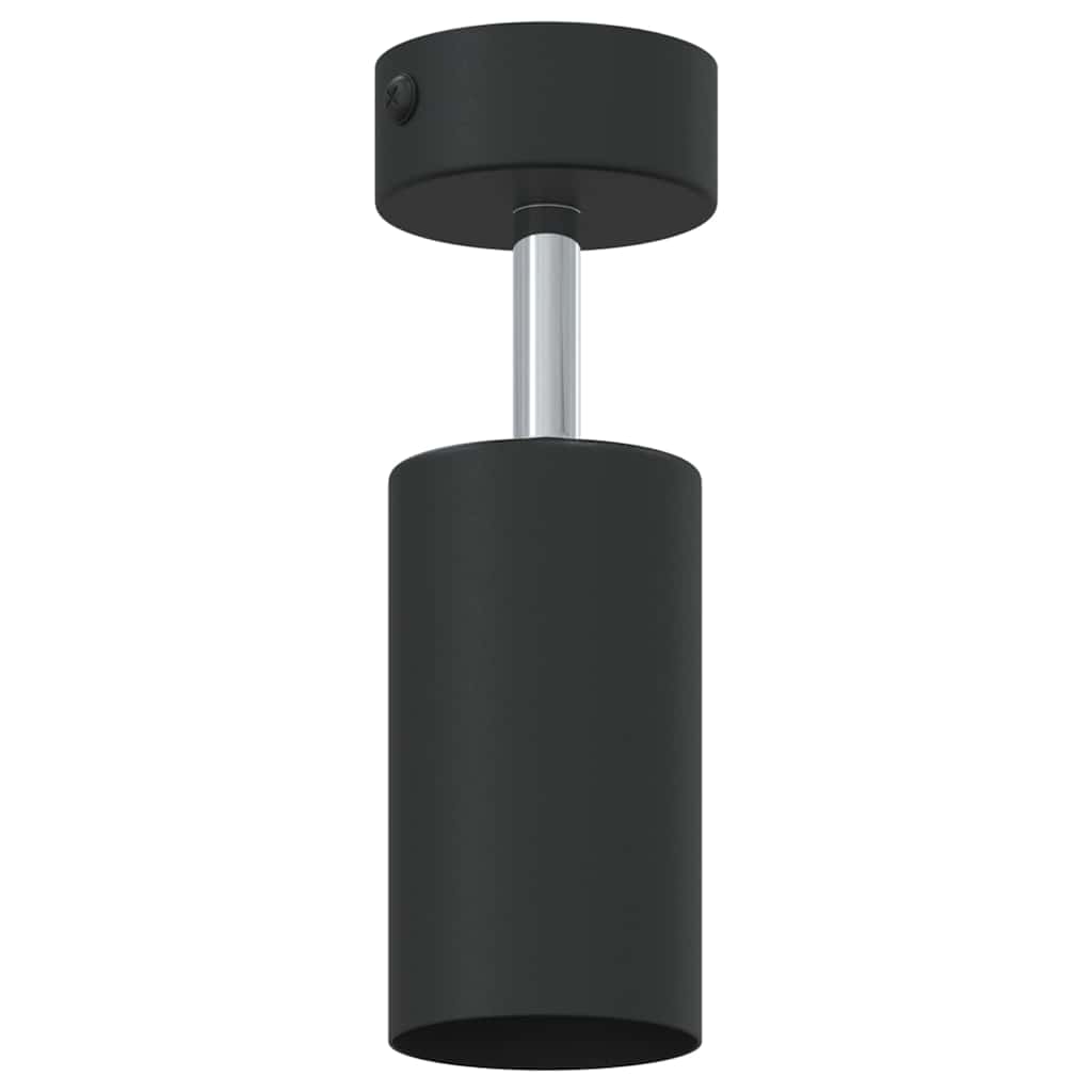 Faretto da soffitto con i riflettori Nero 6 x 6 x 16 cm Metallo
