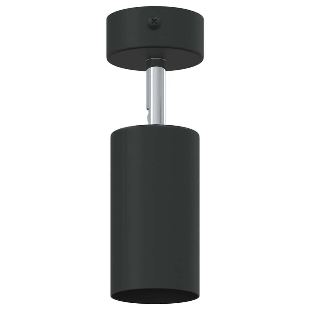 Faretto da soffitto con i riflettori Nero 6 x 6 x 16 cm Metallo