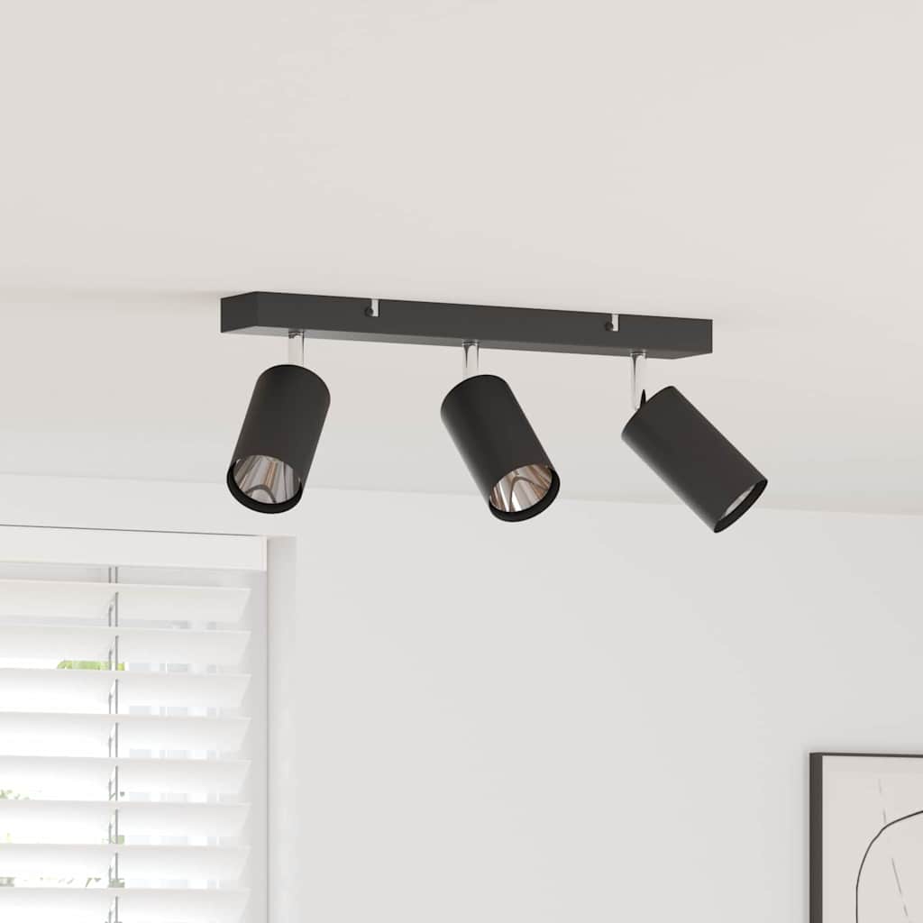 Faretto da soffitto Nero 38 x 6 x 16 cm Metallo