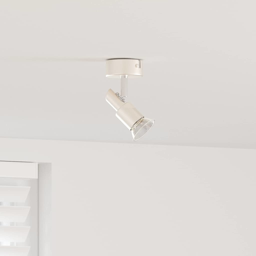 Faretto da soffitto Nichel 8 x 8 x 10,5 cm Acciaio