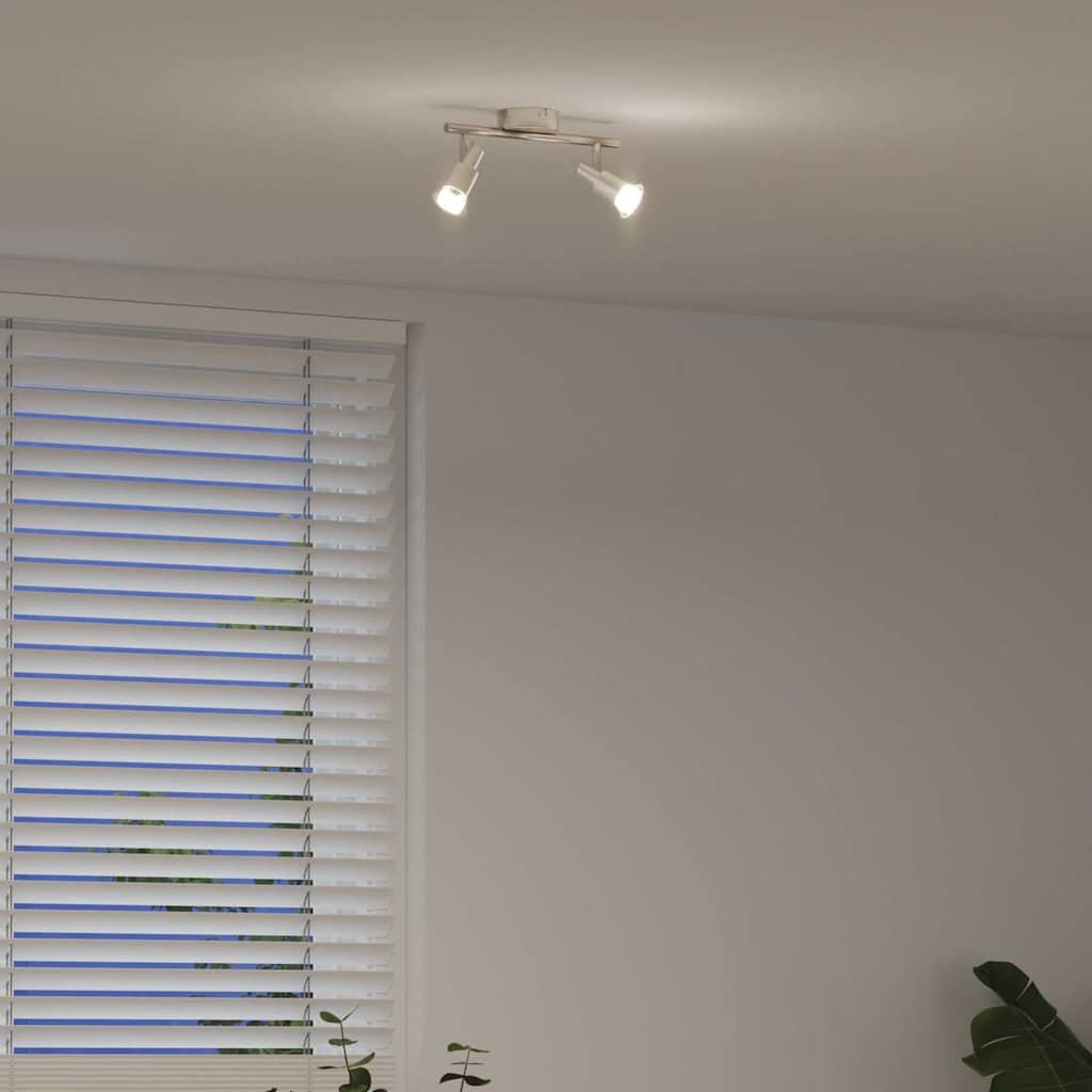 Faretto da soffitto Nichel 25,5 x 8 x 11 cm Acciaio