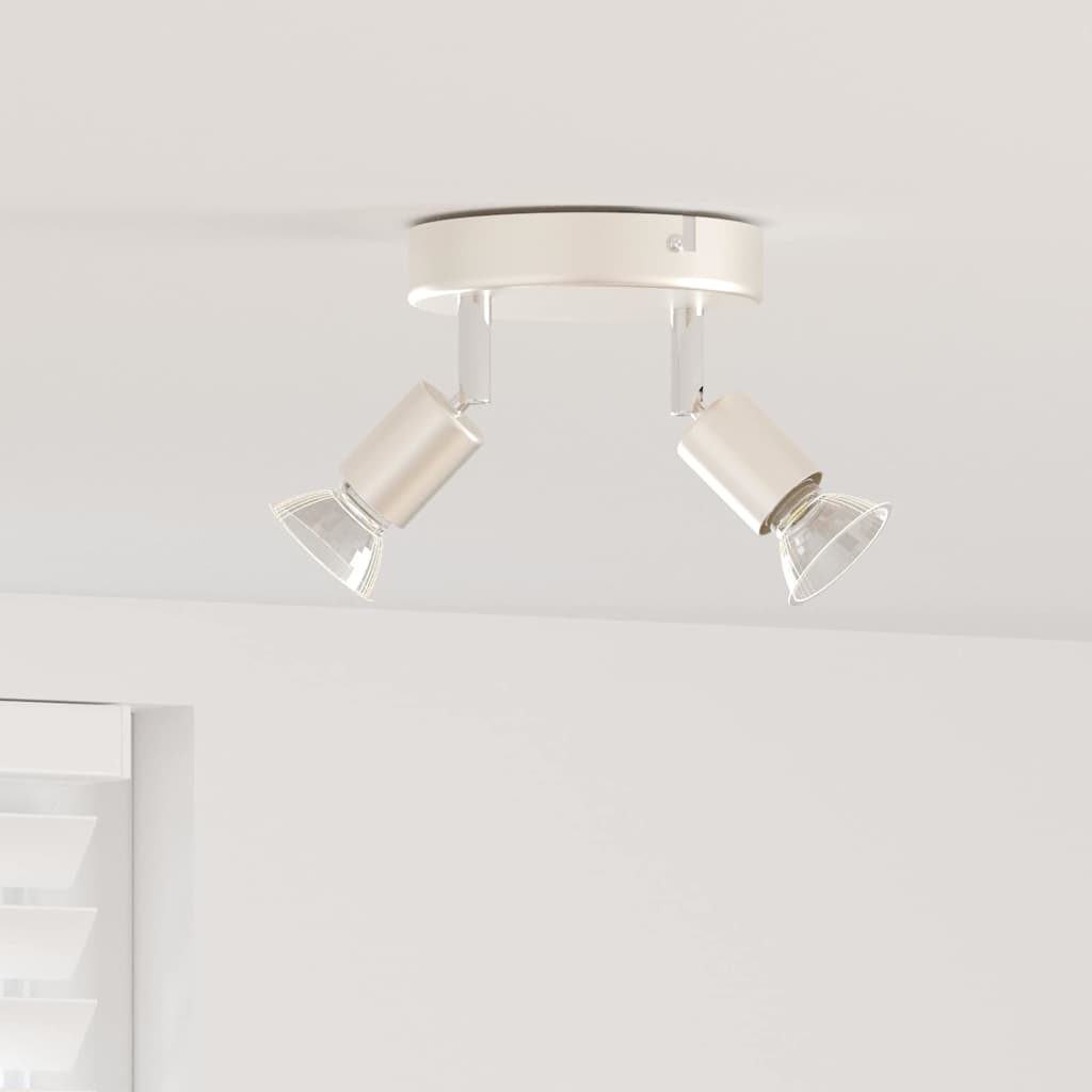 Faretto da soffitto con i riflettori Nichel 12 x 8 cm Acciaio