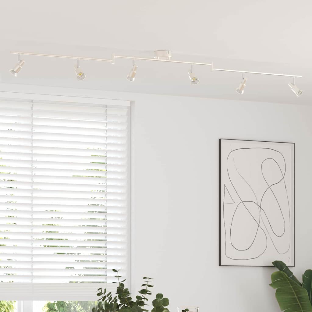 Faretto da soffitto Nichel 176,5 x 9,5 x 14 cm Acciaio
