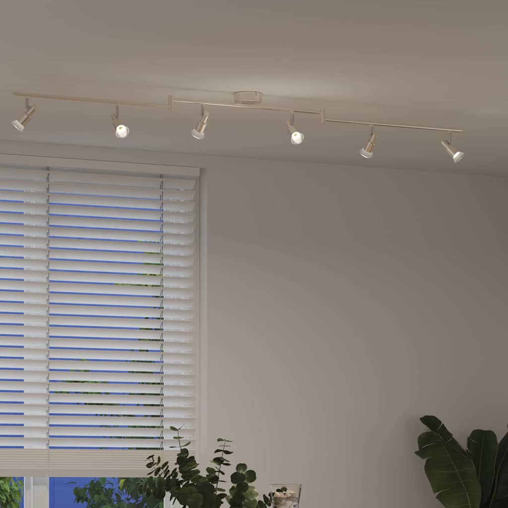 Faretto da soffitto Nichel 176,5 x 9,5 x 14 cm Acciaio