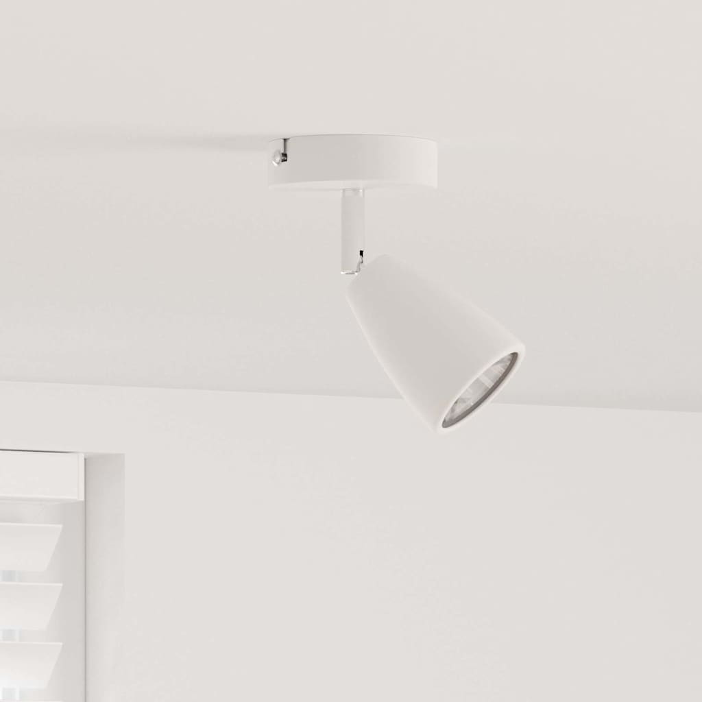 Faretto da soffitto Bianco 8 x 8 x 14 cm Metallo