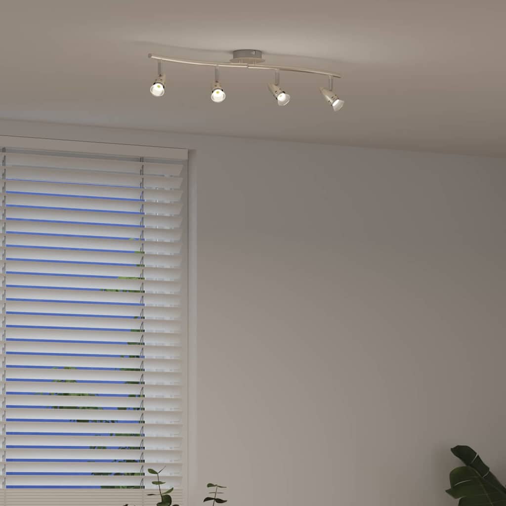 Faretto da soffitto Nichel 61 x 10 x 12,5 cm Metallo