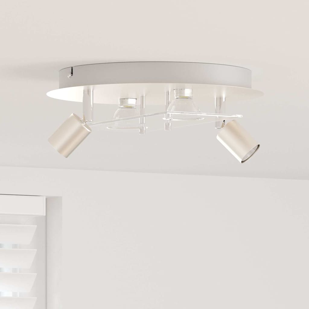 Faretto da soffitto Nichel 29 x 29 x 11 cm Acciaio e vetro