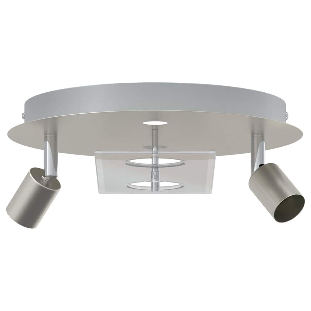 Faretto da soffitto Nichel 29 x 29 x 11 cm Acciaio e vetro