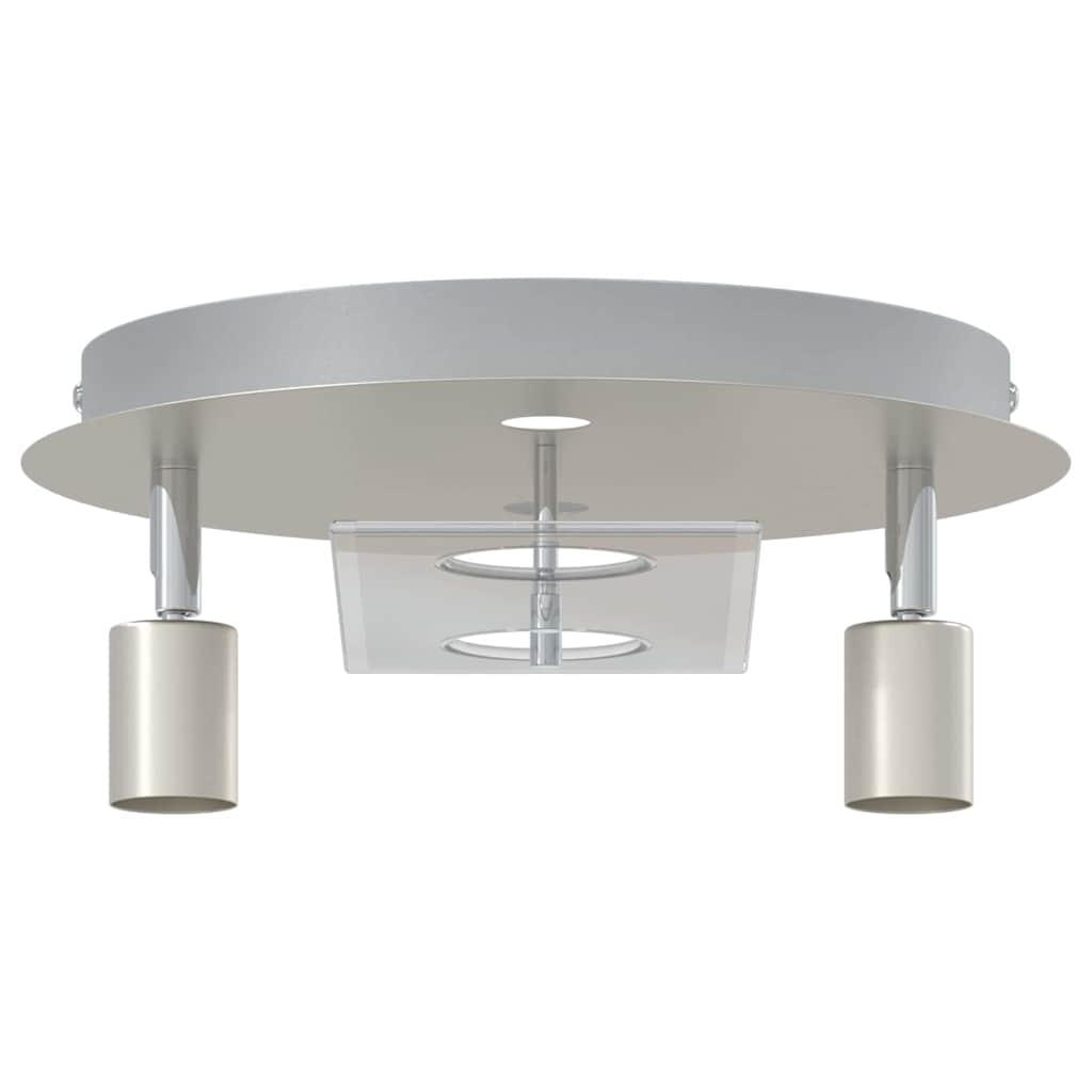 Faretto da soffitto Nichel 29 x 29 x 11 cm Acciaio e vetro