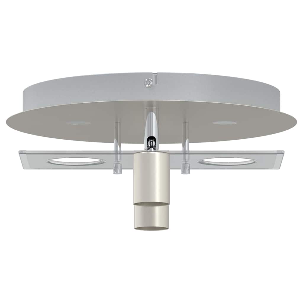 Faretto da soffitto Nichel 29 x 29 x 11 cm Acciaio e vetro