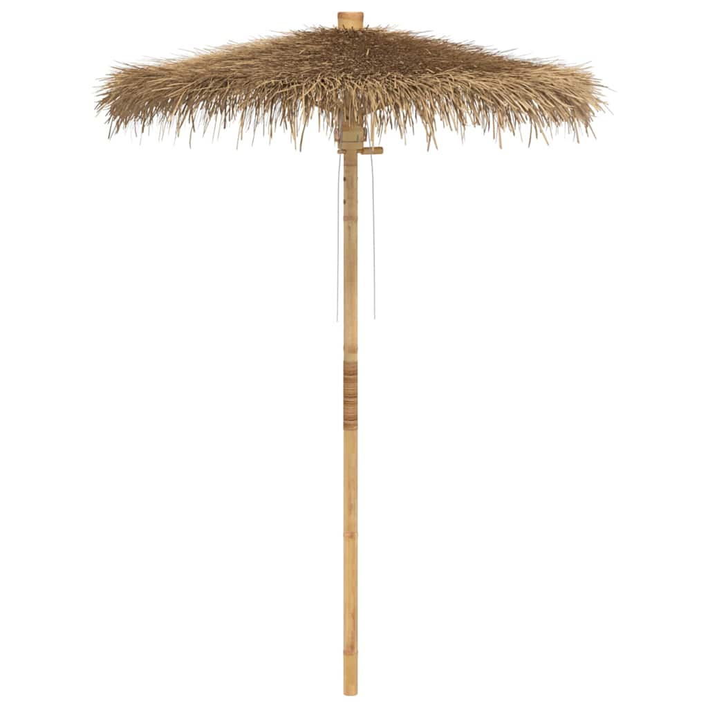 Ombrello Tiki con Baldacchino a Foglia di Banana 150 cm Bambù