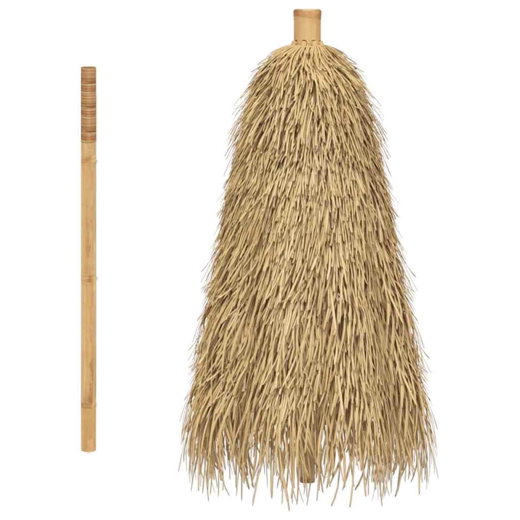 Ombrello Tiki con Baldacchino a Foglia di Banana 150 cm Bambù