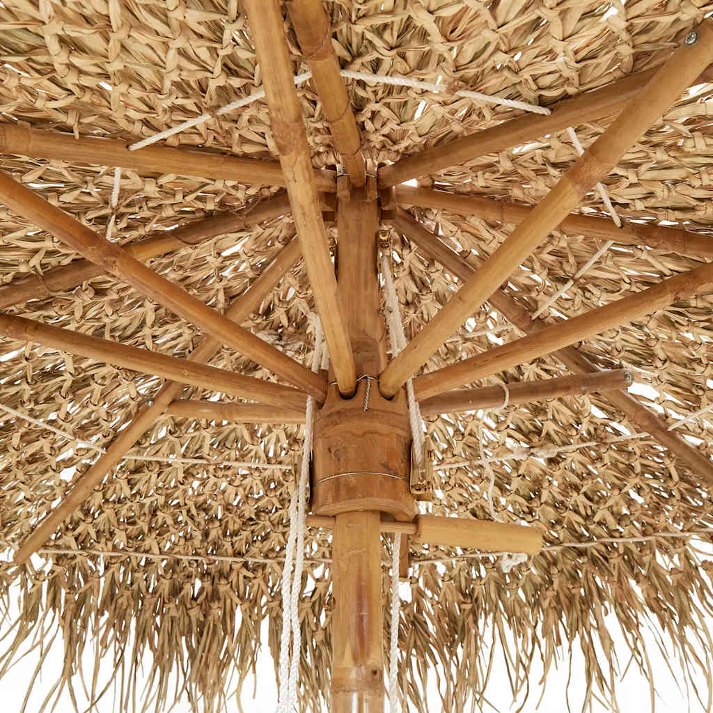 Ombrello Tiki con Baldacchino a Foglia di Banana 180 cm Bambù