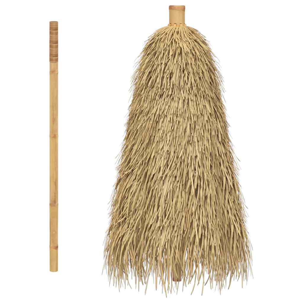 Ombrello Tiki con Baldacchino a Foglia di Banana 240 cm Bambù