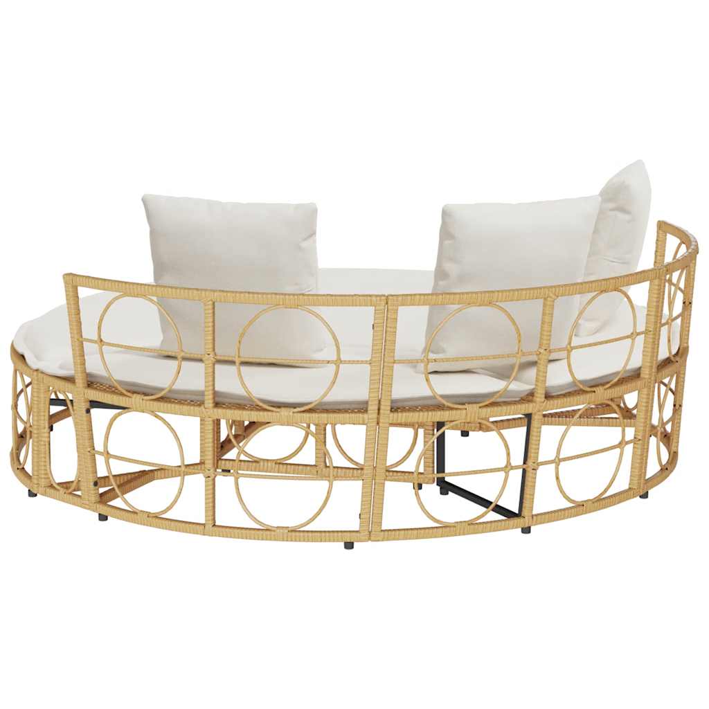 Lettino Prendisole Esterno senza Tetto in Polyrattan