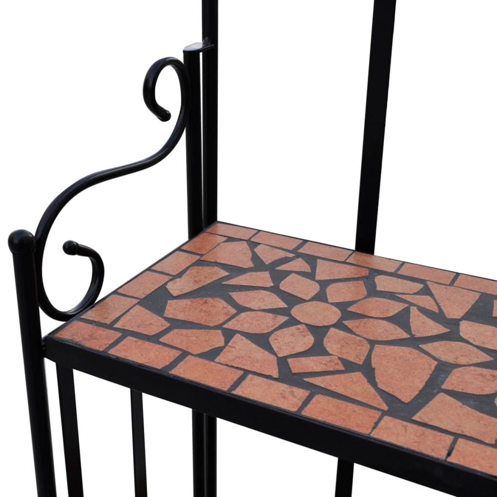 Piedistallo per Piante Terracotta con Mosaico