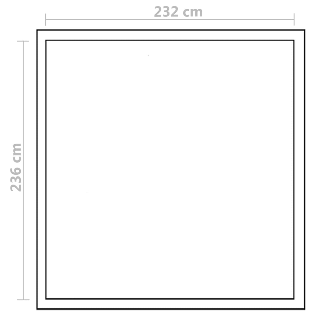 Serra in Alluminio Rinforzato con Telaio di Base 6,05 m²