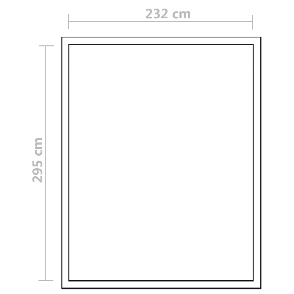 Serra in Alluminio Rinforzato con Telaio di Base 7,55 m²