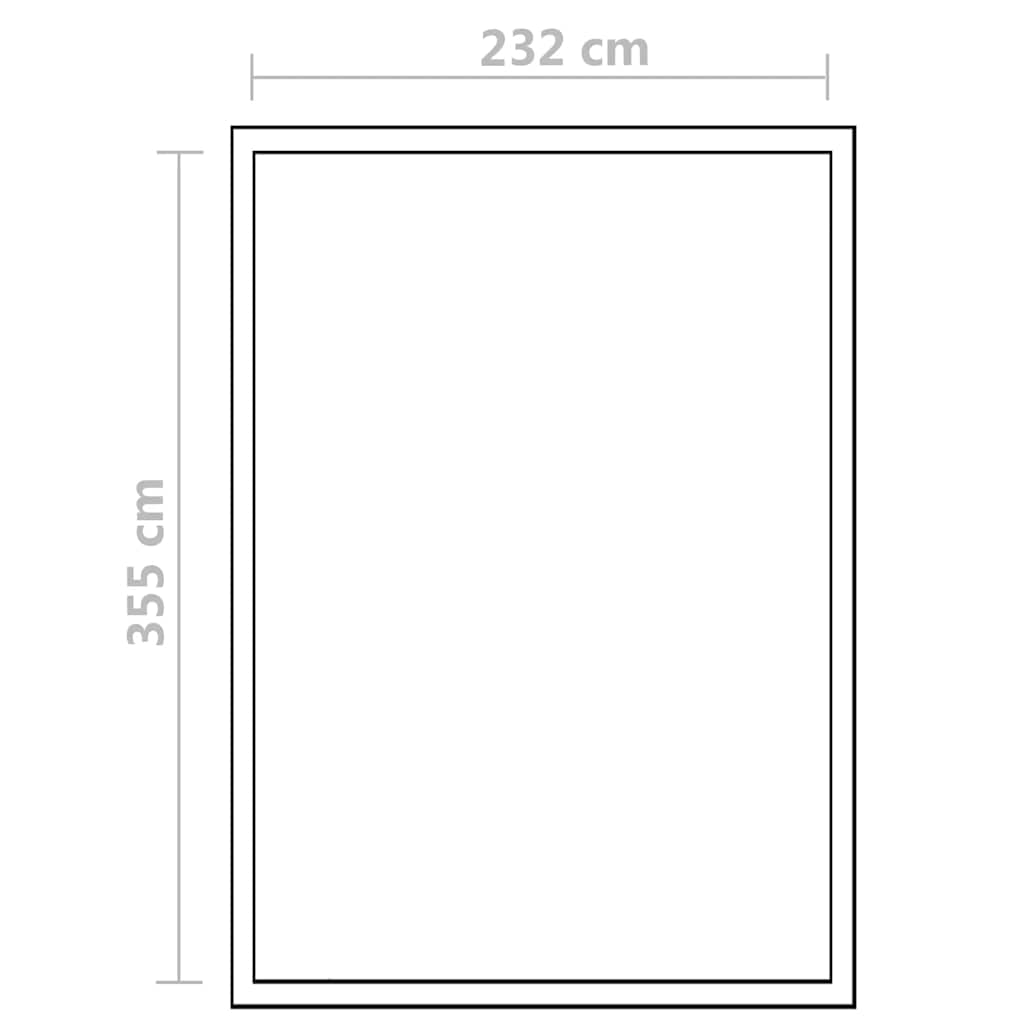 Serra in Alluminio Rinforzato con Telaio di Base 9,025 m²