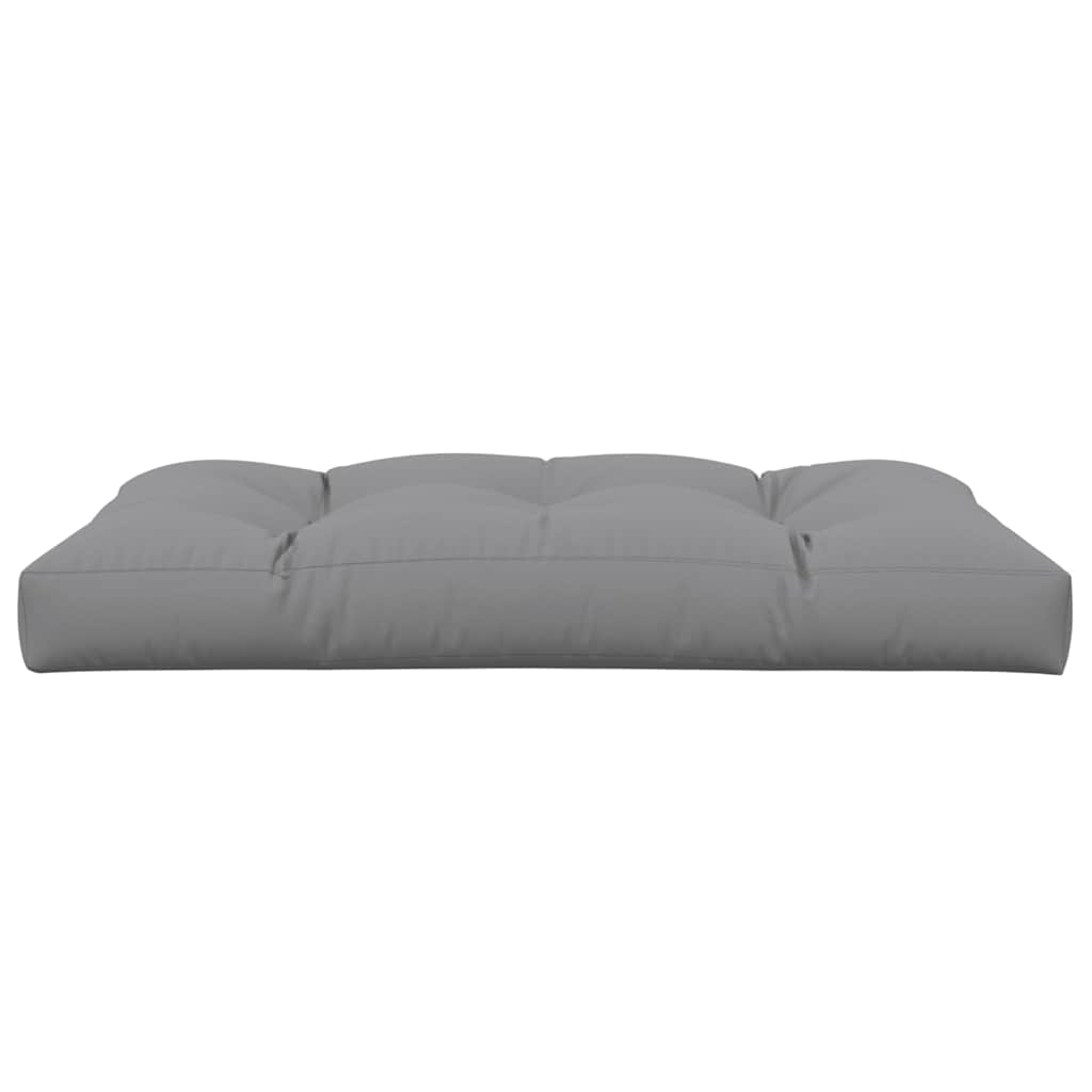 Cuscino per Pallet 120 x 80 x 12 cm Grigio in Tessuto
