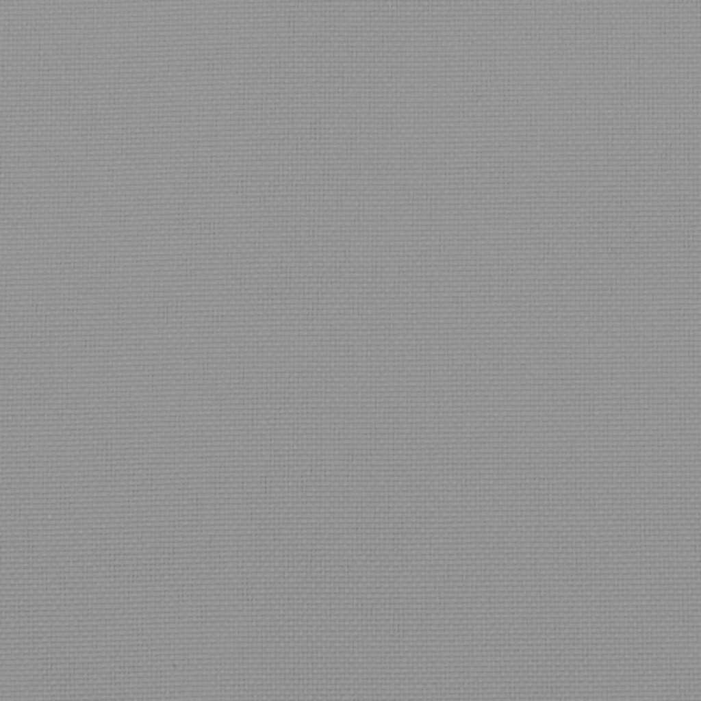 Cuscino per Pallet 120 x 80 x 12 cm Grigio in Tessuto