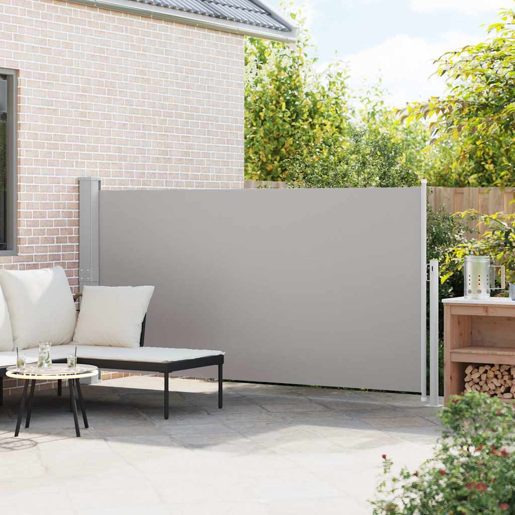 Tenda da Sole Laterale Retrattile 160 x 300 cm Grigio
