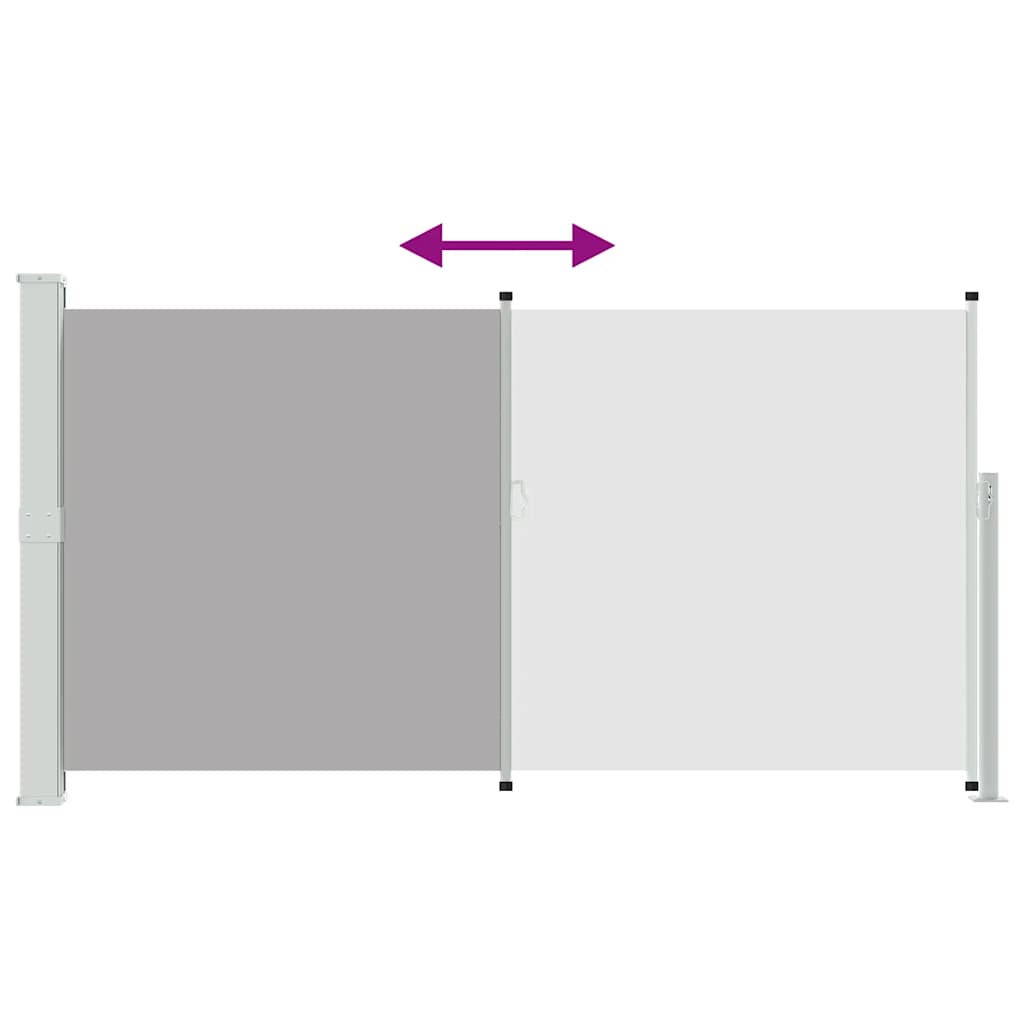 Tenda da Sole Laterale Retrattile 160 x 300 cm Grigio