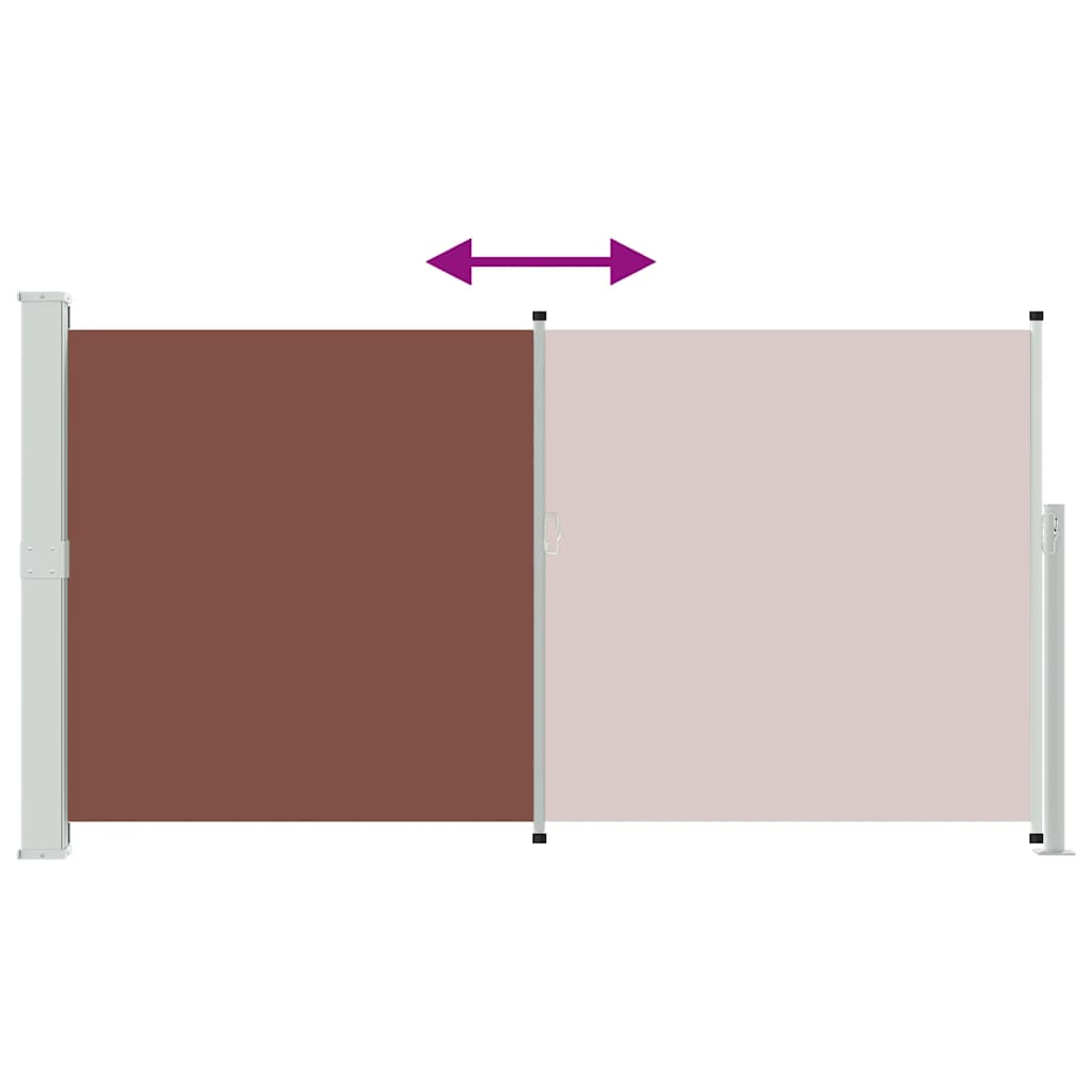 Tenda da Sole Laterale Retrattile 160 x 300 cm Marrone