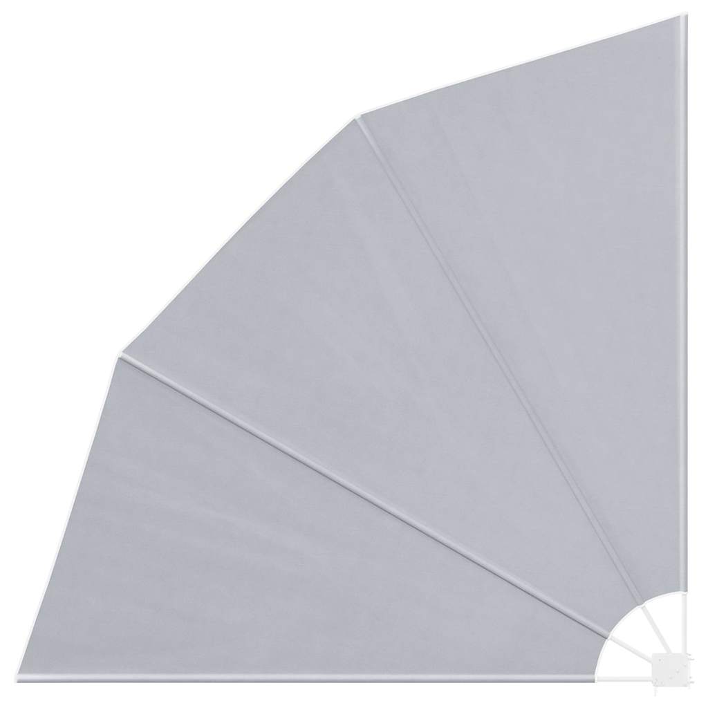 Tenda Laterale per Balcone Pieghevole Grigio 210x210 cm