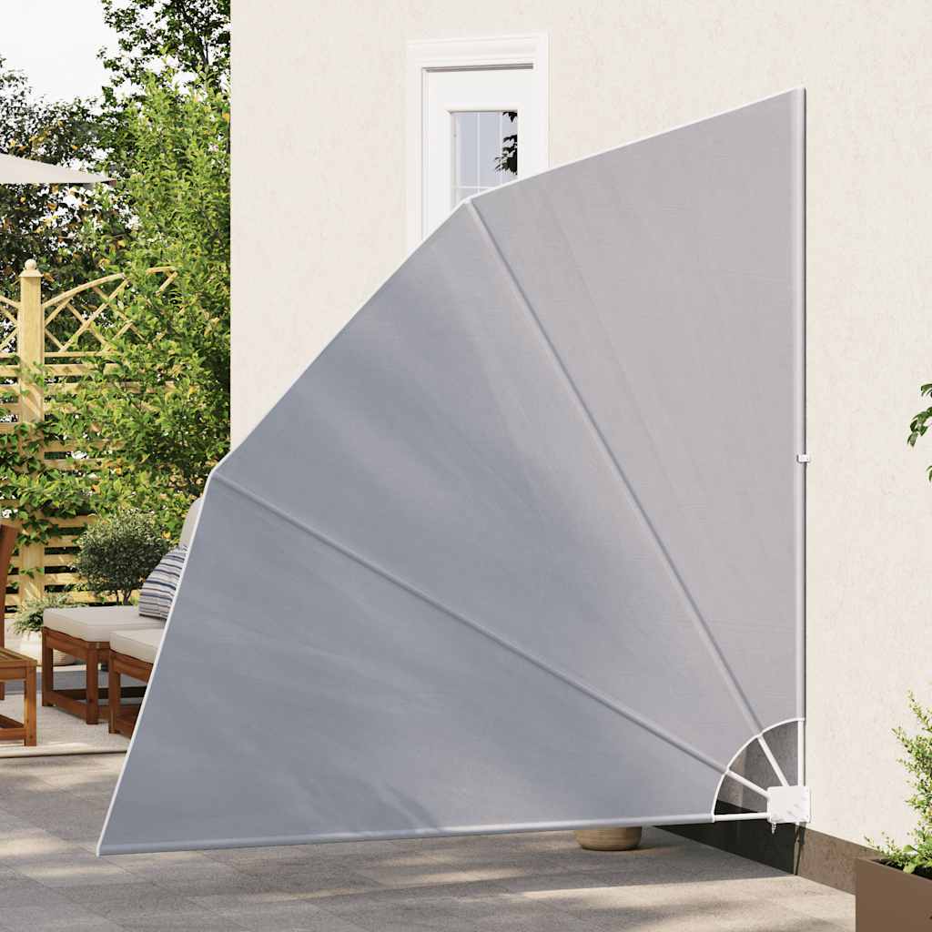 Tenda Laterale per Balcone Pieghevole Grigio 210x210 cm