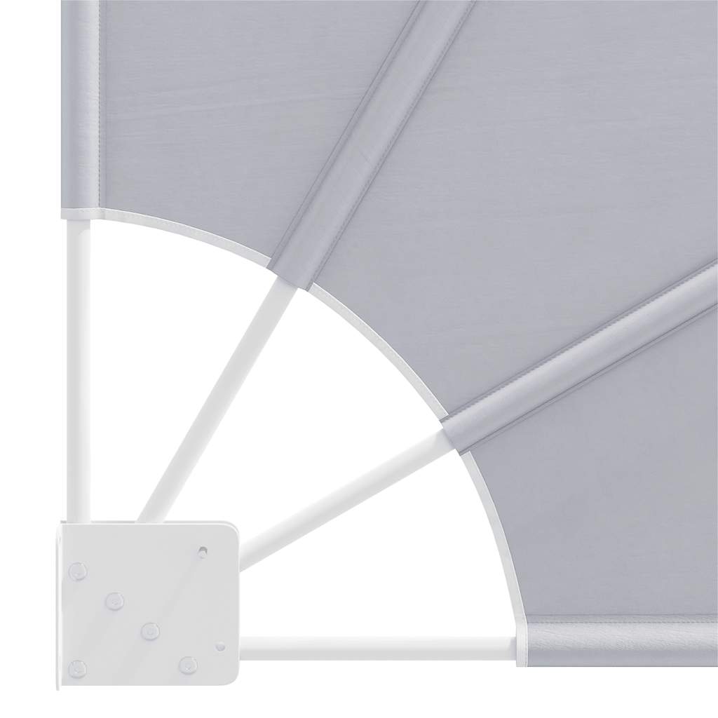 Tenda Laterale per Balcone Pieghevole Grigio 210x210 cm