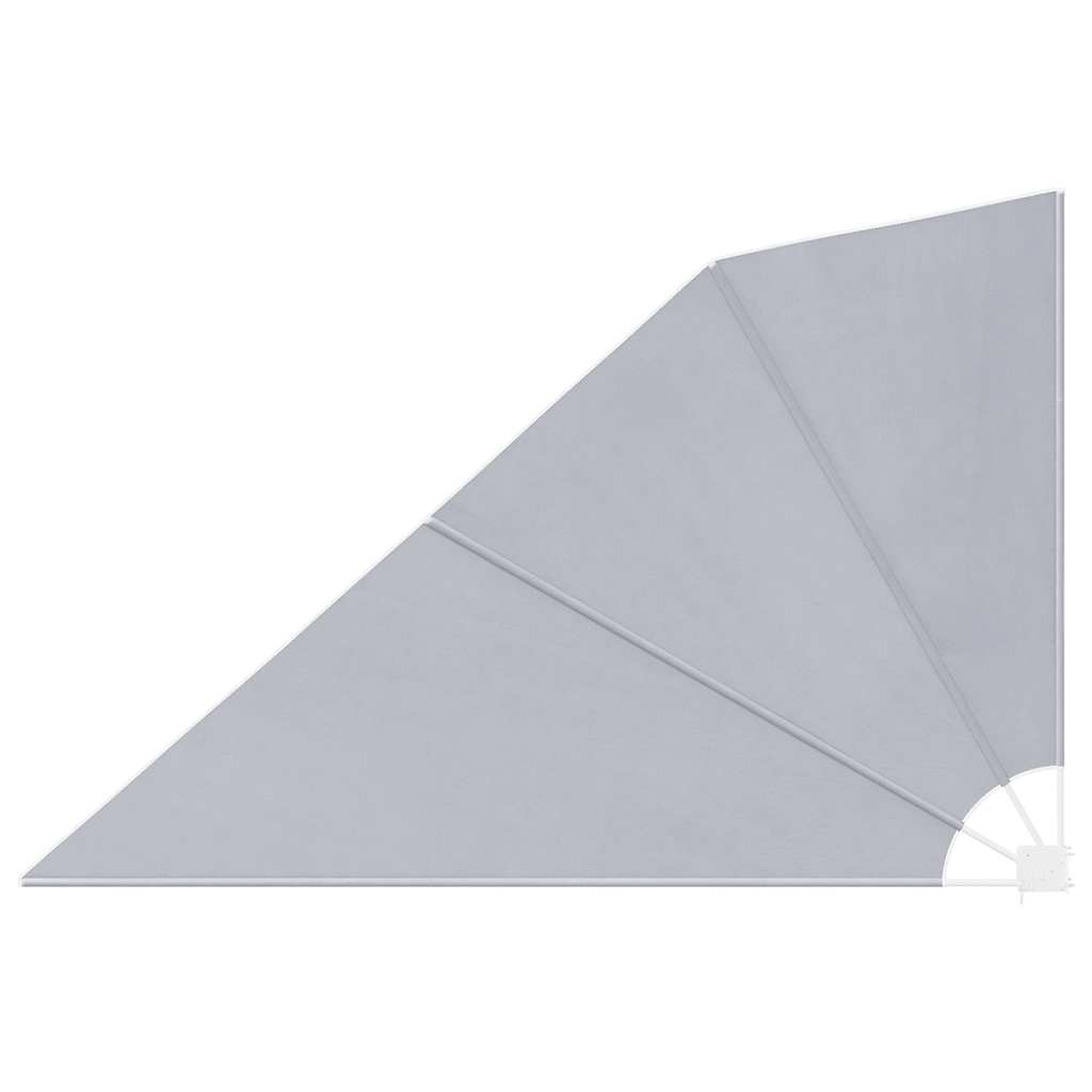 Tenda Laterale per Balcone Pieghevole Grigia 160x240 cm