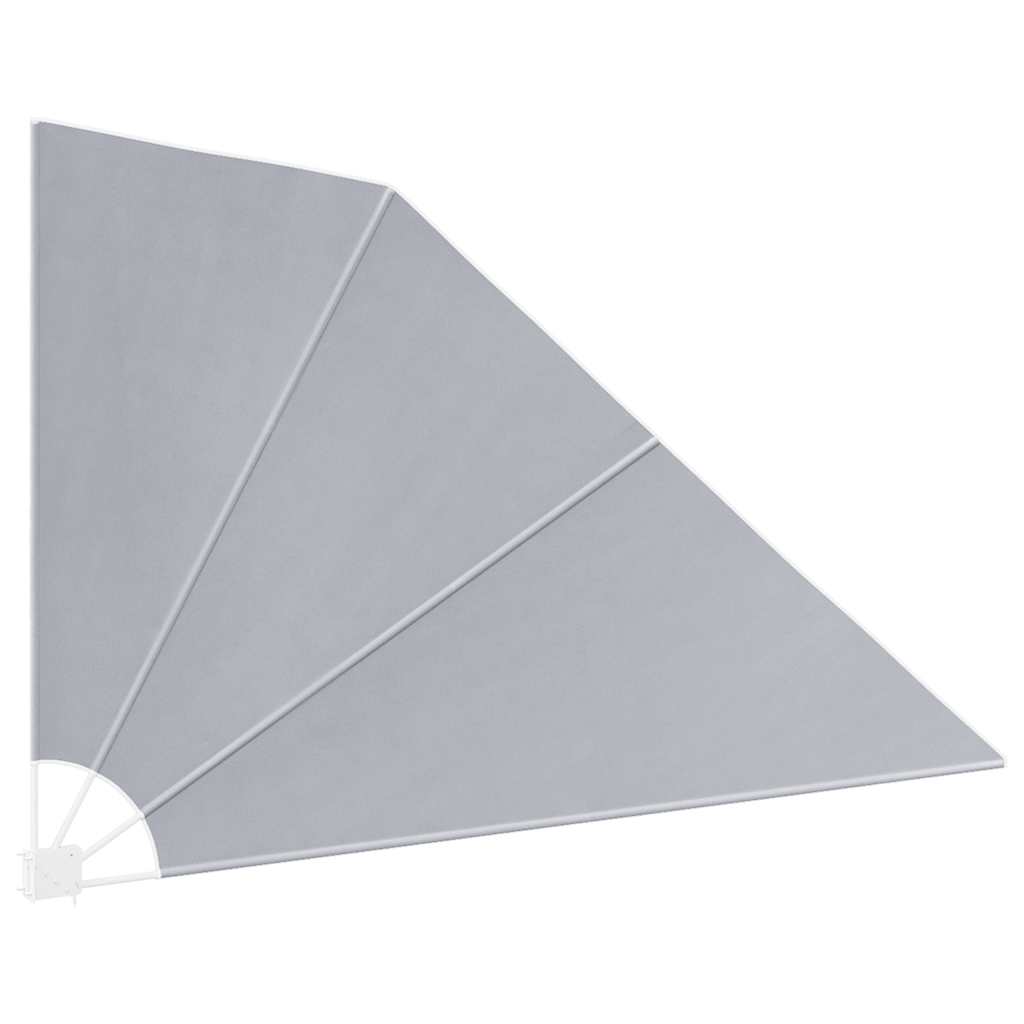Tenda Laterale per Balcone Pieghevole Grigia 160x240 cm