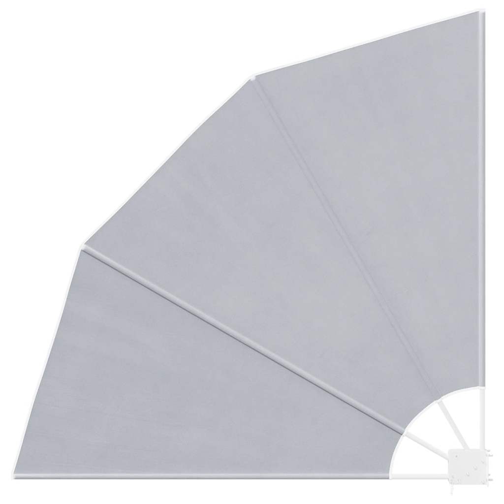 Tenda Laterale per Balcone Pieghevole Grigia 140x140 cm