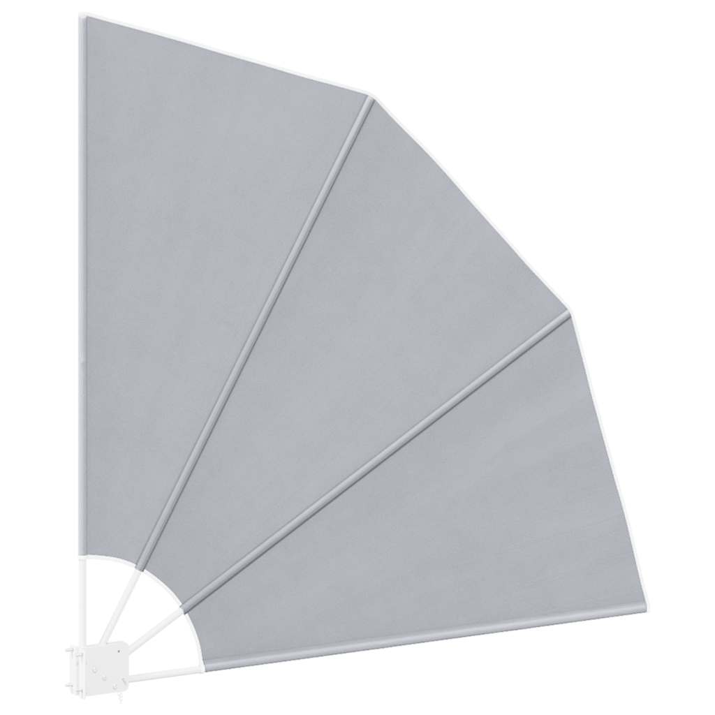 Tenda Laterale per Balcone Pieghevole Grigia 140x140 cm