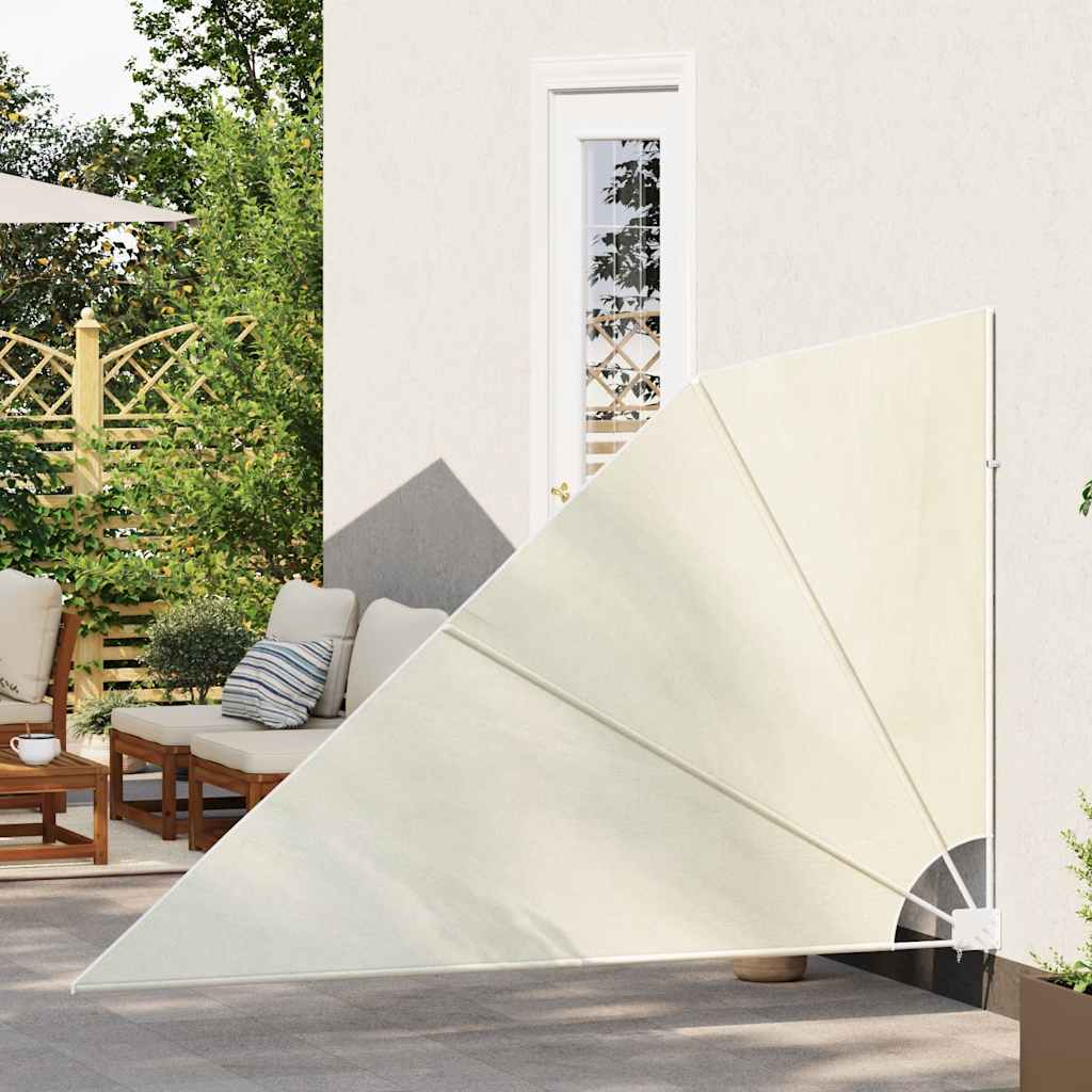 Tenda Laterale per Balcone Pieghevole Crema 160x240 cm