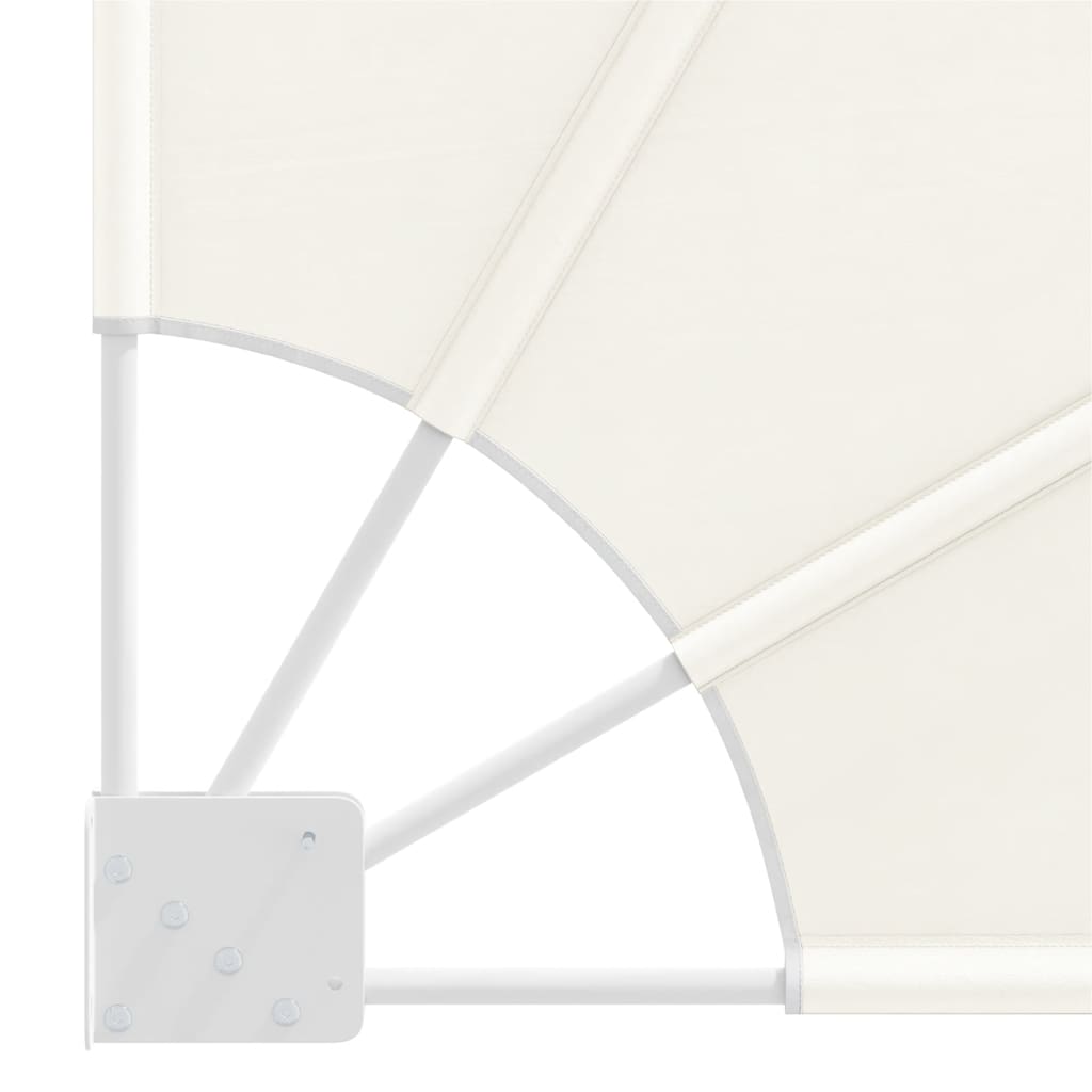 Tenda Laterale per Balcone Pieghevole Crema 140x140 cm