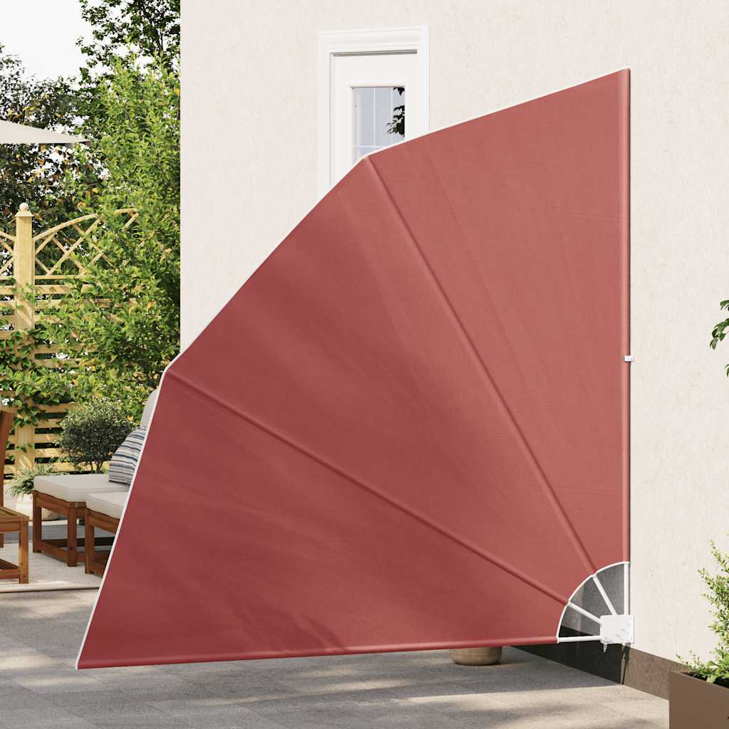 Tenda Laterale per Balcone Pieghevole Terracotta 210x210 cm