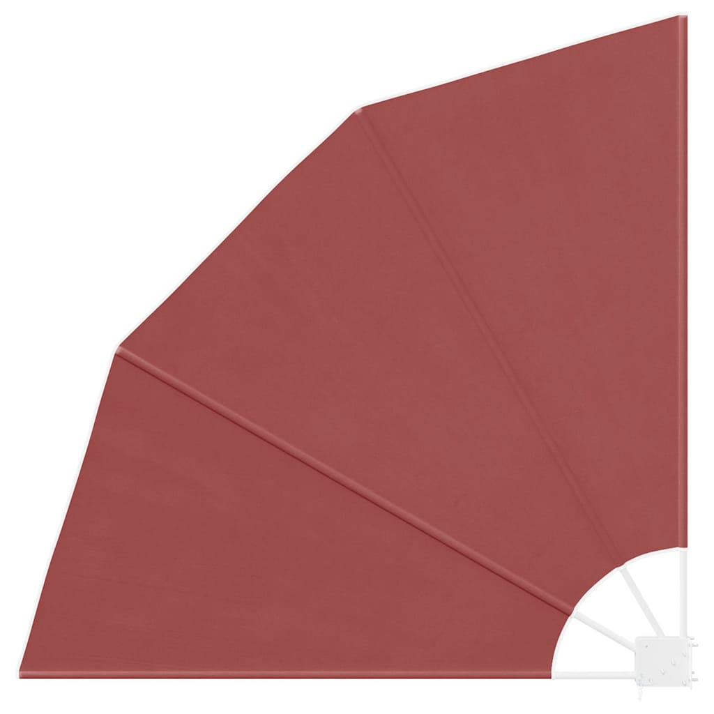 Tenda Laterale per Balcone Pieghevole Terracotta 140x140 cm