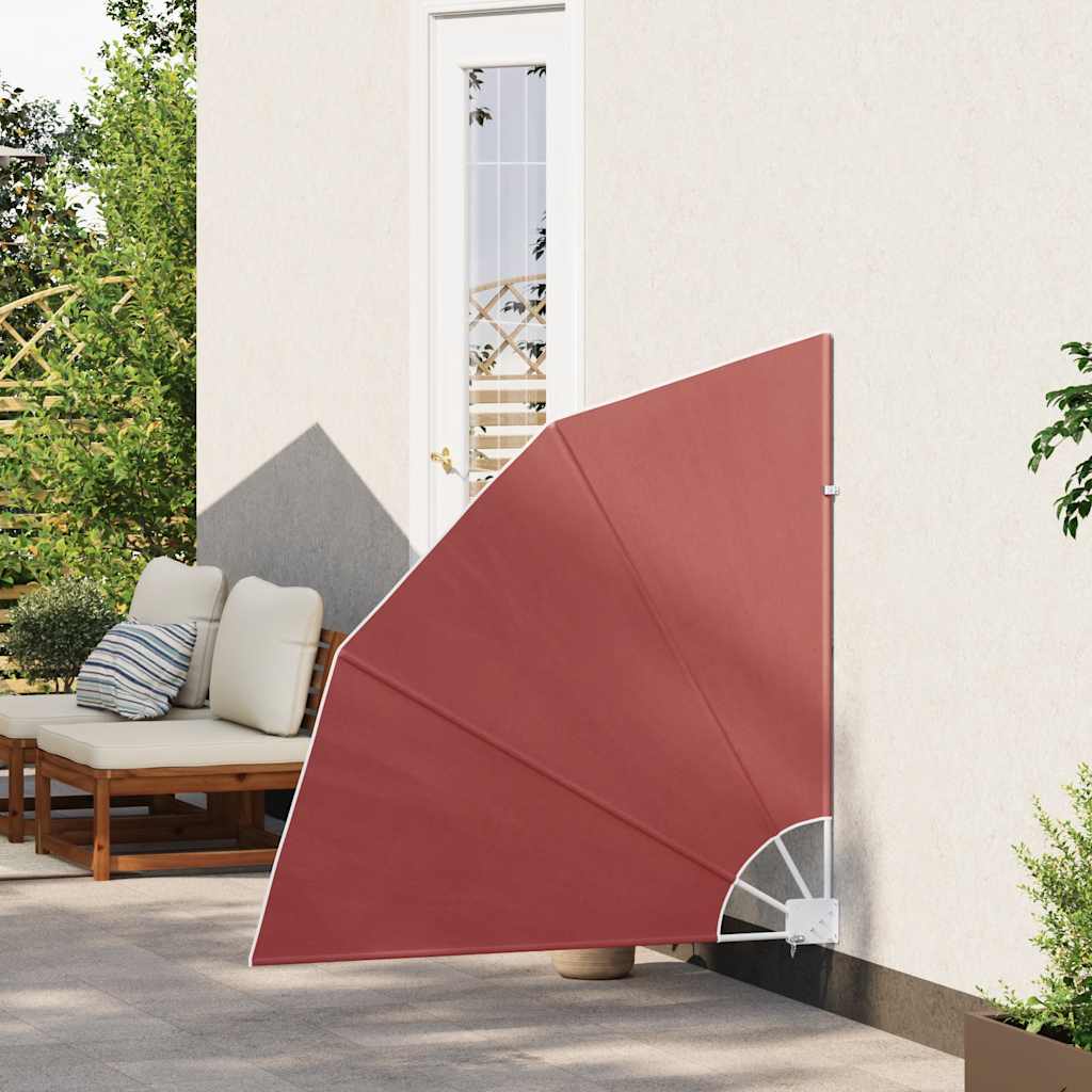 Tenda Laterale per Balcone Pieghevole Terracotta 140x140 cm