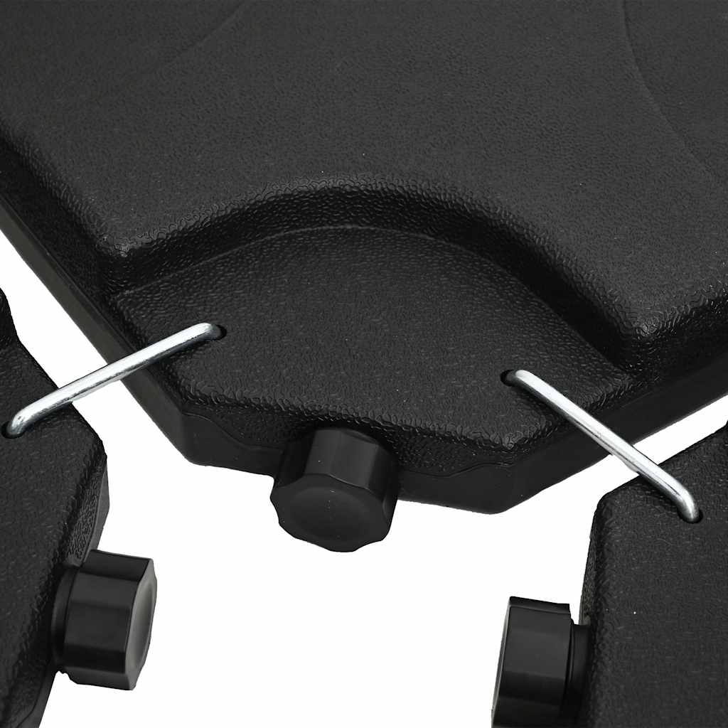 Base per Ombrellone Portatile Riempibile con Sabbia/Acqua 60 L