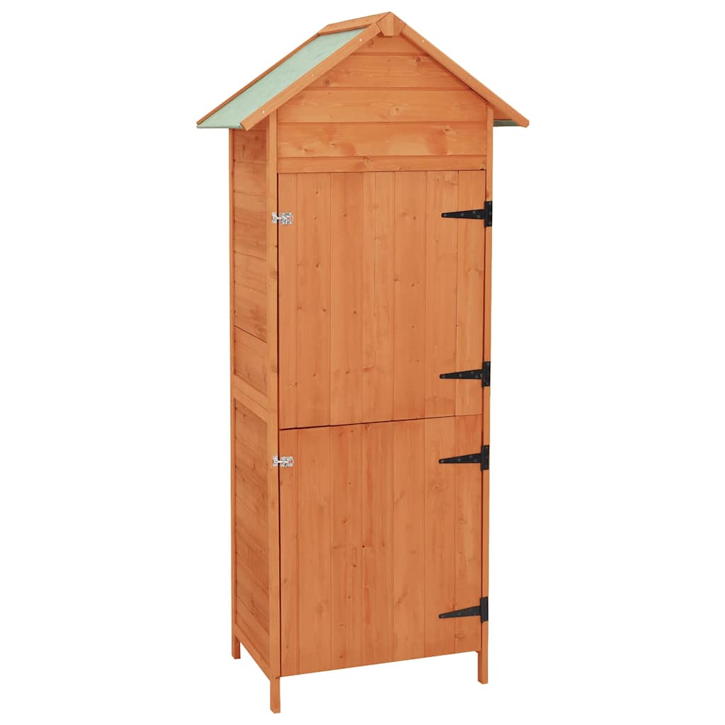 Armadietto da Giardino Marrone 42,5x64x190 cm